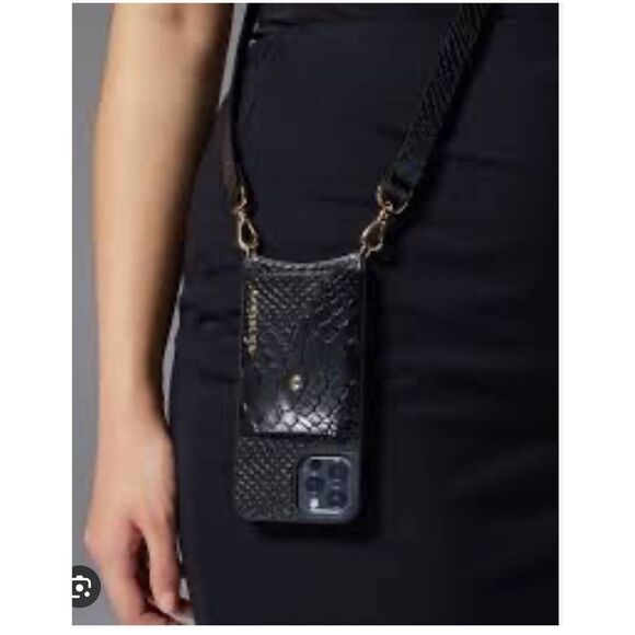 Bandolier 12max pro haley python crossbody iphone case/belt/strap set - Picture 3 of 11